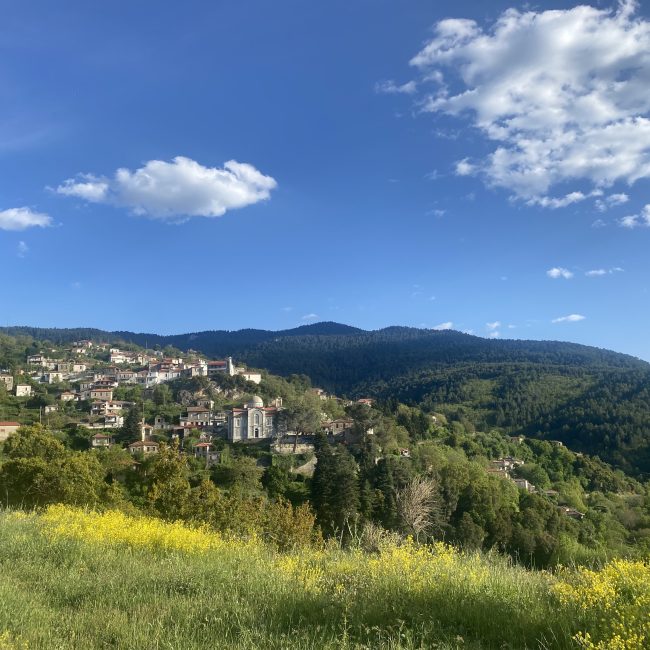 April, the month of blossoming and Easter, at Vamvakou in Lakonia!