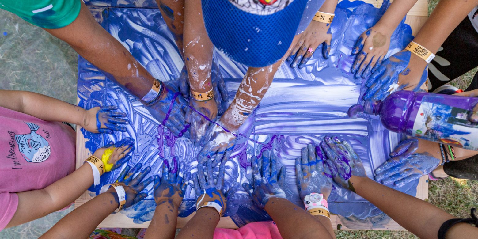 Once upon time, our life in the village… and the blue & white flag