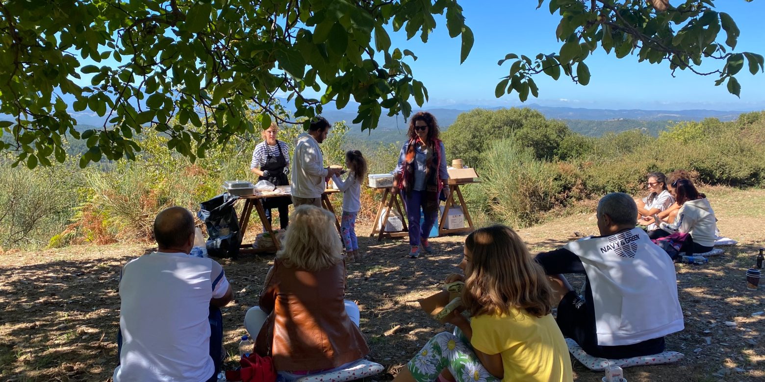 Picnic under the walnut trees