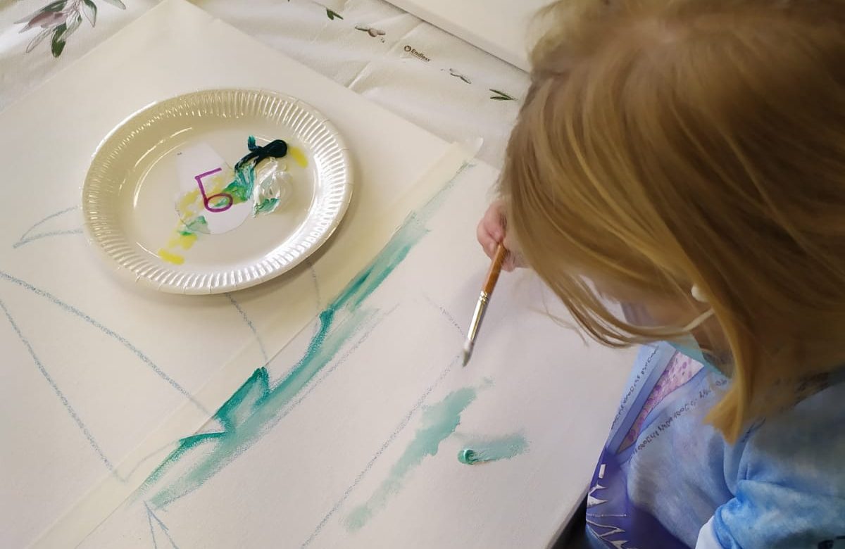 Painting on canvas